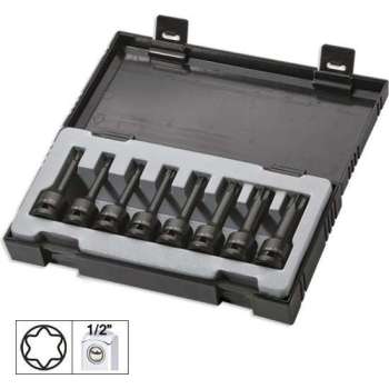 JBM Tools | Set van 8 torx slagbits 1/2"