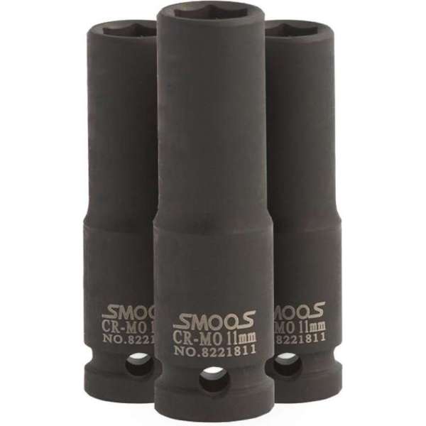 Smoos® Lange krachtdop 23 mm 3/8 opname - 3 stuks