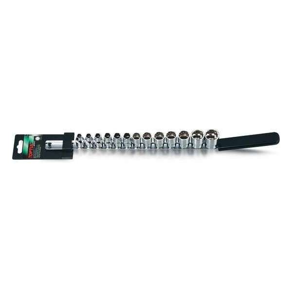 Rail doppen 12-kant 3/8 aandrijving 7-21mm