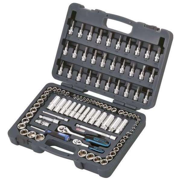 KS Tools - chromeplus - dopsleutelset 1/4"+3/8" - 99 delig - model 918.0699