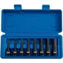 Draper 1/2 "Sq. Dr. Impact Hexagonal Socket Bit Set (8 Stuk)