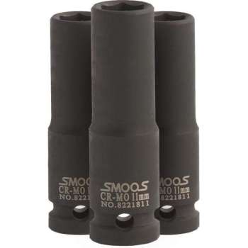 Smoos® Lange krachtdop 20 mm 3/8 opname - 3 stuks