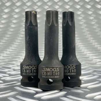 Smoos® Losse inwendige T55 torx krachtdop met 1/2 opname - 3 stuks