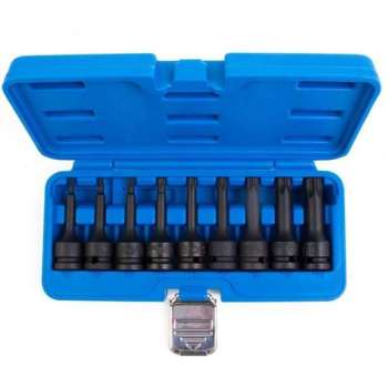 BGS Krachtdoppenset - 9-delig - Torx - Chroom-molybdeen dopsleutels