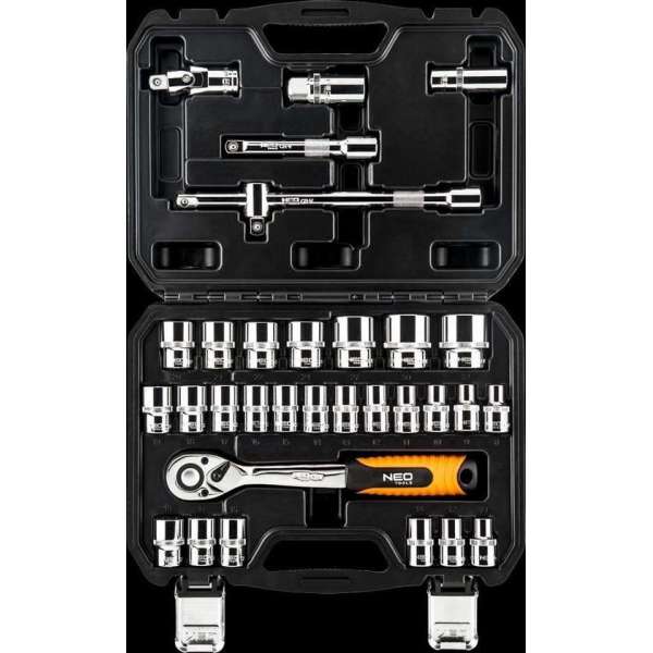 NEO doppenset 32 dlg, 1/2 aansluiting crv staal