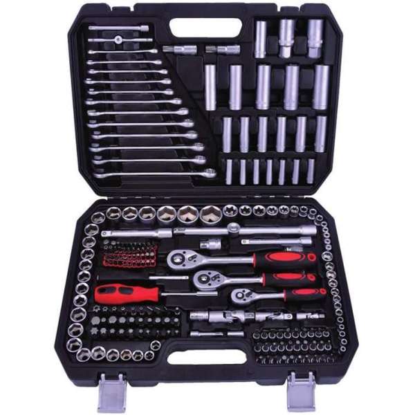 Kraftmax Professional Tool KF-216: 216 PCS-aansluitingenset (1/4 '& 3/8' & 1/2 ')?