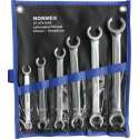 Remleidingsleutel set 6 delig 5/16" t/m 7/8" INCH / SAE / Engelse maten - Normex