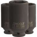 Smoos® Diepe krachtdop 27 mm 1/2 opname - 3 stuks - Zwart