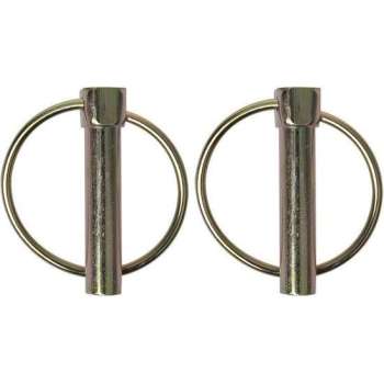 Proplus Borgpen Met Ring Aluminium 10 Mm Zilver 2 Stuks