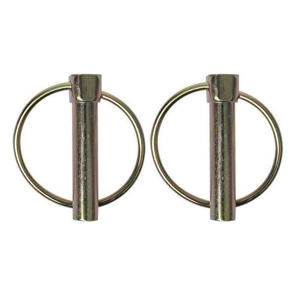 Proplus Borgpen Met Ring Aluminium 10 Mm Zilver 2 Stuks