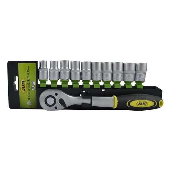 JBM Tools | 1/2" 72 tanden ratel met 12-punt sockets