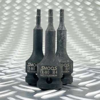 Smoos® Losse inbus krachtdop H3 met 1/2 opname - 3 stuks