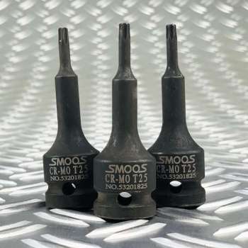 Smoos® Losse inwendige T40 torx krachtdop met 1/2 opname - 3 stuks