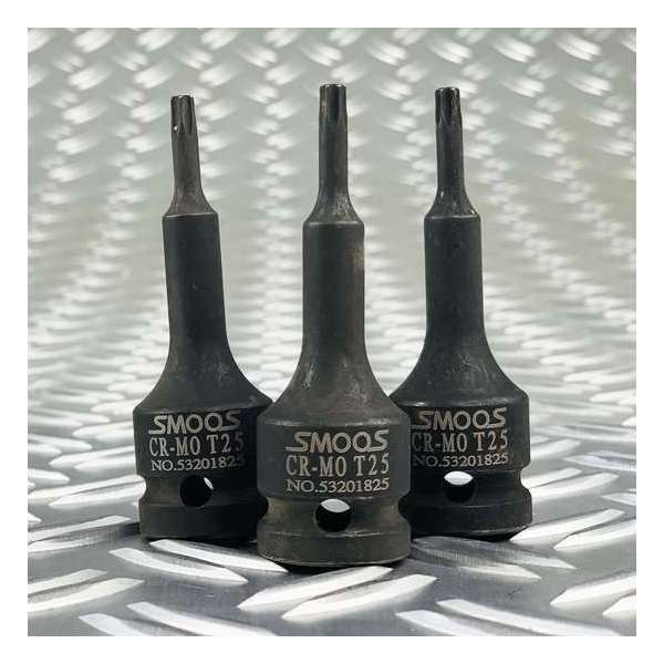 Smoos® Losse inwendige T40 torx krachtdop met 1/2 opname - 3 stuks