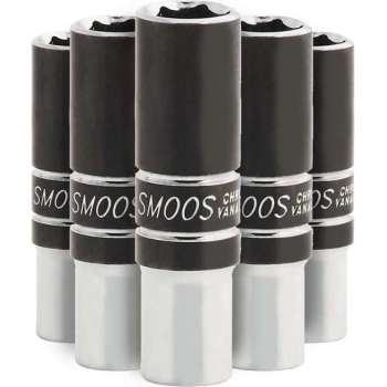 Smoos® Losse dop 8 mm extra lang met 3/8 opname - 5 stuks