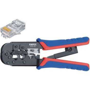 Knipex 975110 - Krimptang RJ11/12 (6pin 9.65mm) - RJ45 (8pin 11.68mm)