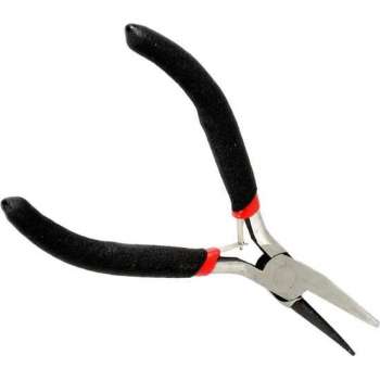 Fako Bijoux® - Platte Rondbektang - Flat Nose Cut Pliers - Sieraden Maken - Sieraden Tang - 12.5cm