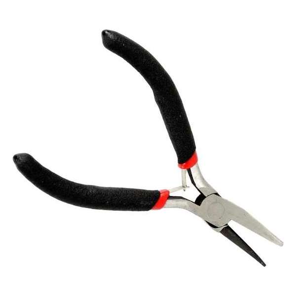 Fako Bijoux® - Platte Rondbektang - Flat Nose Cut Pliers - Sieraden Maken - Sieraden Tang - 12.5cm