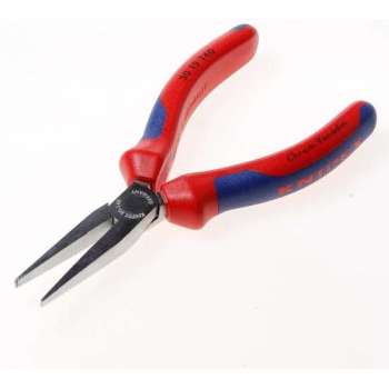 Knipex Langbektang verchroomd platte bek 140mm