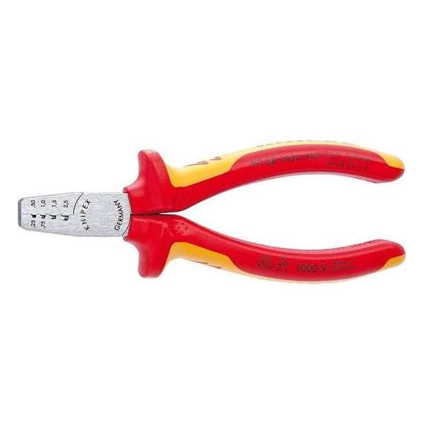 Knipex 97 68 145 A Krimptang Adereindhulzen 0.25 tot 2.5 mm²