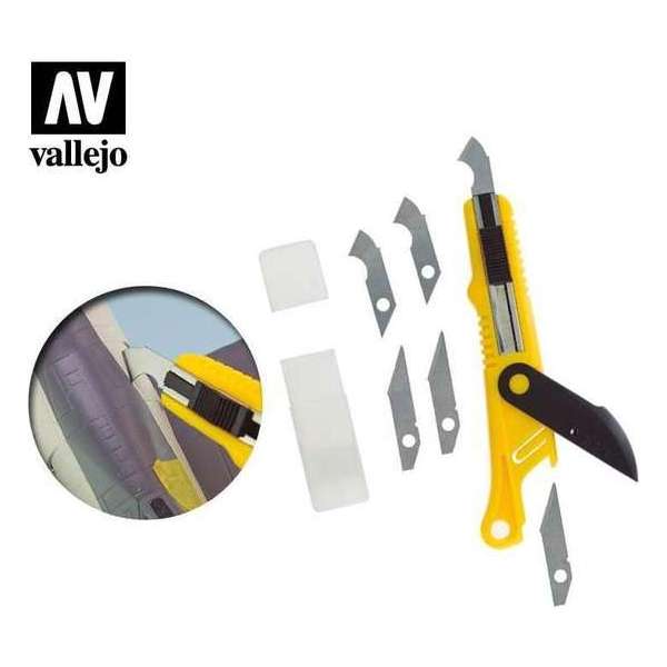 Vallejo T06012 Plastic Cutter Scriber Tool & 5 Spare Blades Gereedschap