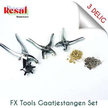 Resal Homeware FX Power Equipment Gaatjestangenset - 3 Delig (Inclusief ringen)