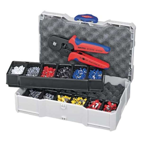 Knipex 97 90 09 Krimptang Adereindhulzen 0.08 tot 10 mm² Incl. assortiment adereindhulzen in koffer