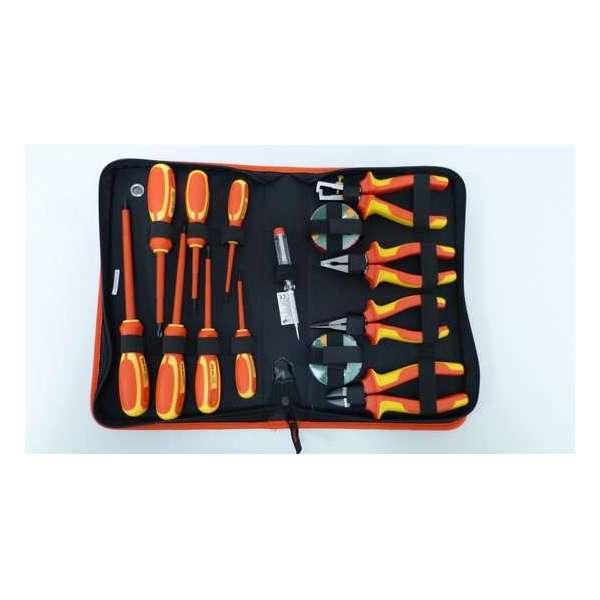 Electrician Tool Set 1000V 13Pcs. Screwdrivers And Pliers Din En 60900