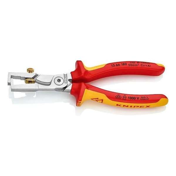 Knipex 13 66 180 StriX VDE Afstriptang met kabelschaar - 180mm