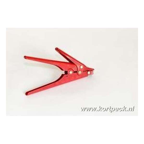 Kabelbinder Tool rood voor tie wraps tot 9mm breed. + Kortpack pen  (099.0400)