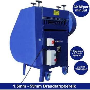 T-Mech - Automatische Kabelstripper Machine - Striptang - Kabelmes - 55mm - draadstripper