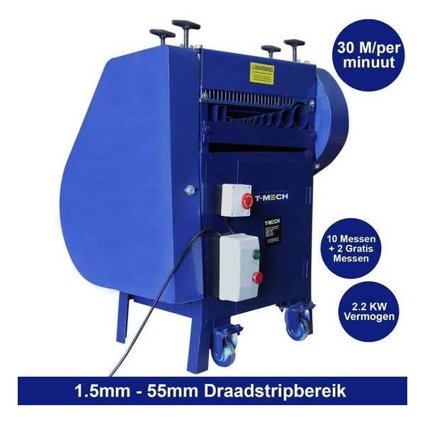 T-Mech - Automatische Kabelstripper Machine - Striptang - Kabelmes - 55mm - draadstripper