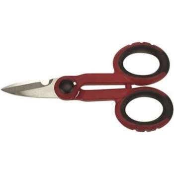 Toolland Schaar Multifunctioneel 16 Cm Rvs Rood