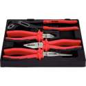 KS Tools tangen set. kniptang / combinatie / telefoontang / waterpomp