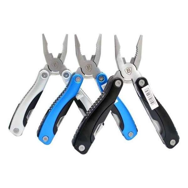 XL Camping en Outdoor Multitool - Klustang - Zakmes - RVS - 9 opties