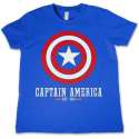 Marvel Captain America Kinder Tshirt -Kids tm 6 jaar- Comics - Logo Blauw