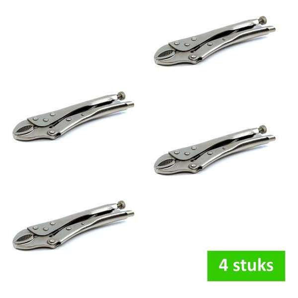 Steelwood Griptang - 225 mm - Getande bekken - Klembereik 0 tot 43 mm - set 4 stuks