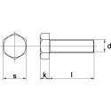 Tapbout Zeskant M20x40mm termisch verzinkt - 25 stuks