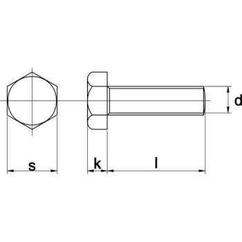 Tapbout Zeskant M20x40mm termisch verzinkt - 25 stuks