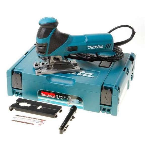 MAKITA Decoupeerzaag 4351FCTJ - Incl. koffer - Bedraad - Incl. 1 Anti-splinterplaat