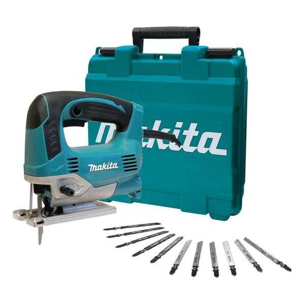 Makita JV0600X1 230V Decoupeerzaag in koffer incl. zaagbladenset - 650W - D-greep