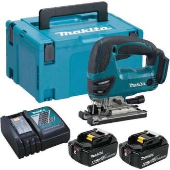 Makita DJV180RTJ 18V Li-Ion Accu decoupeerzaag set (2x 5.0Ah accu) in Mbox - D-greep - variabel