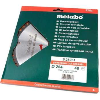 Metabo 254 x 2,4 x 30 mm Zaagblad voor Hout