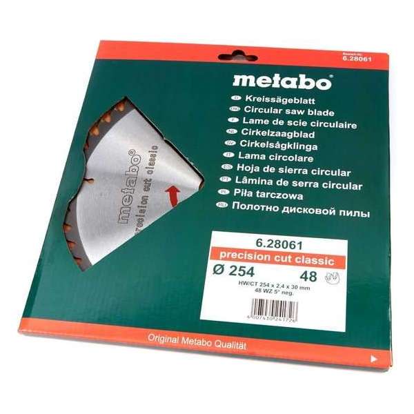 Metabo 254 x 2,4 x 30 mm Zaagblad voor Hout