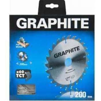 Graphite 57H656 Cirkelzaagblad vor Hout 160mm, Asgat 30mm, Tanden 18, Dikte 2,8, Vulringen 16/20/25, TCT