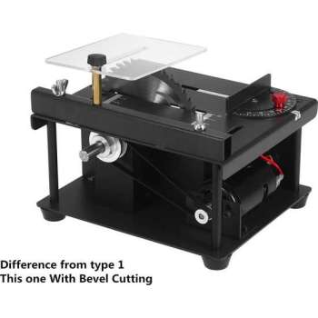 Multifunctionele Elektrische Tafelzaag Mini-Desktopcirkelzaag Met Instelbare Snelheid Voor Hout Kunststof Acryl Snijden Type2