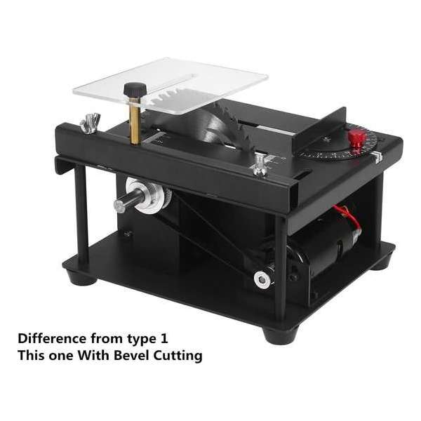 Multifunctionele Elektrische Tafelzaag Mini-Desktopcirkelzaag Met Instelbare Snelheid Voor Hout Kunststof Acryl Snijden Type2