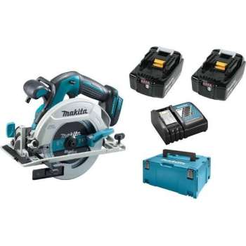 Makita DHS680RMJ 18V Li-Ion Accu cirkelzaag set (2x 4.0Ah accu) in Mbox 165mm - koolborstelloos