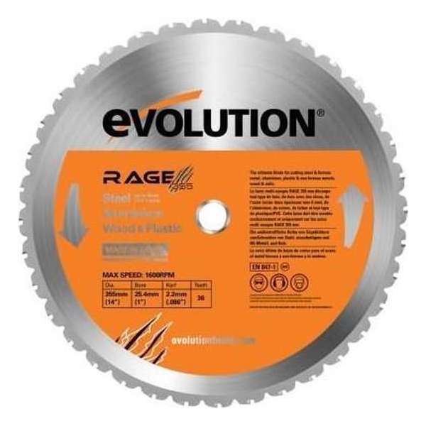 EVOLUTION - Evolution Rage multifunctioneel zaagblad 355 mm - DIA 355 MM - 36 T