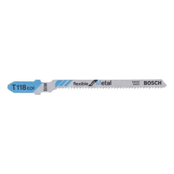 Bosch - Decoupeerzaagblad T 118 EOF Flexible for Metal - 3 stuks